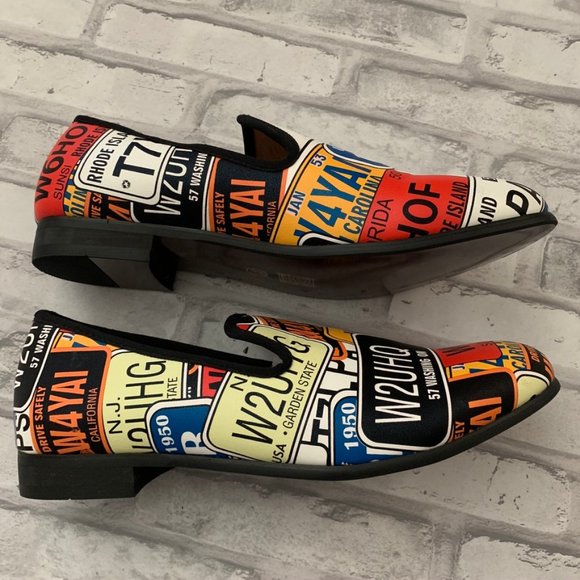 Meijiana US License Plate Loafers Leather Insoles main image 7